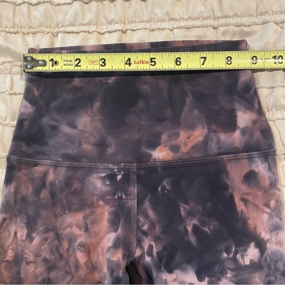 Lululemon Align Crop Leggings Diamond Dye Graphite Grey Pink Pastel 0 W6BDES - Picture 8 of 10